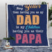 Personalised Plush Sherpa Blankets The Only Thing Better Than Dad Blanket