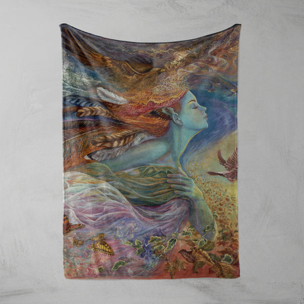 Josephine Wall The Spirit of Flight Squiffy Minky Blanket