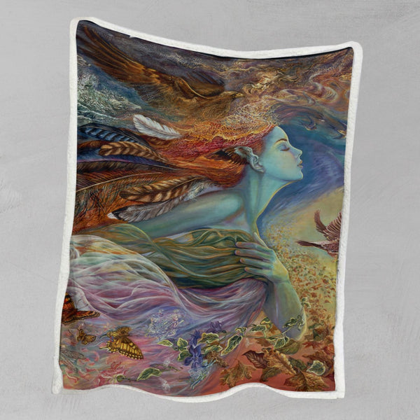 Josephine Wall The Spirit of Flight Blanket