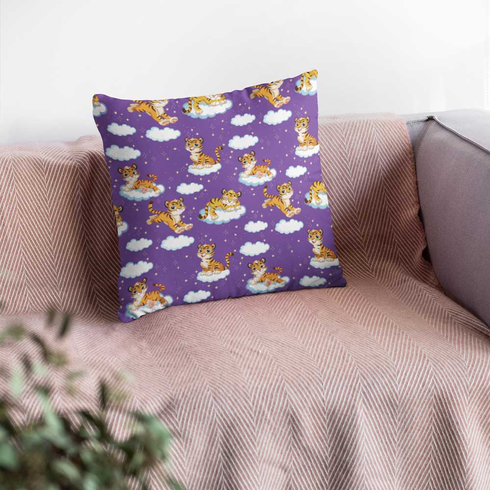 Tiger Dreams Cushion Cover-Tiger Dreams-Little Squiffy