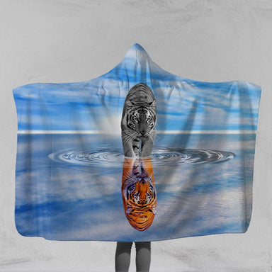 Tiger King - Reflection Tiger King - Reflection Hooded Blanket