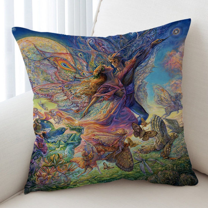 Josephine Wall Titania And Oberon Cushion Cover