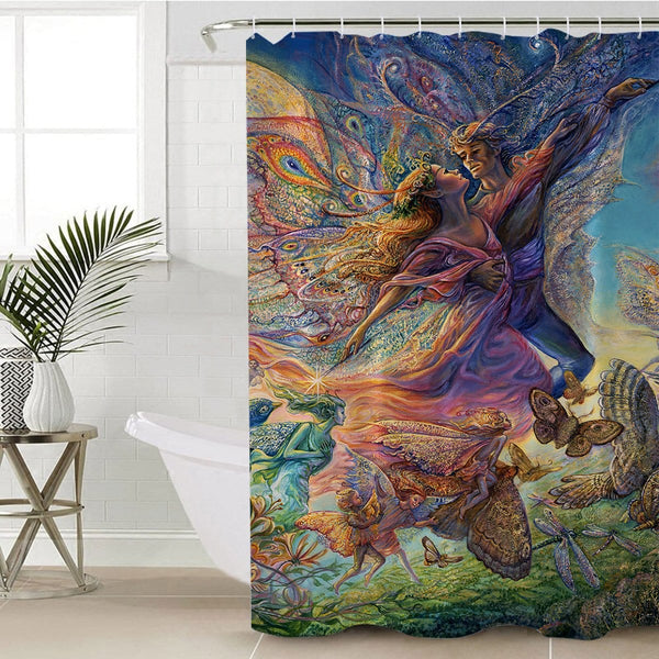 Josephine Wall Titania And Oberon Shower Curtain