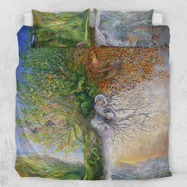 Josephine Wall Tree Of Four Seasons Quilt Cover Set
