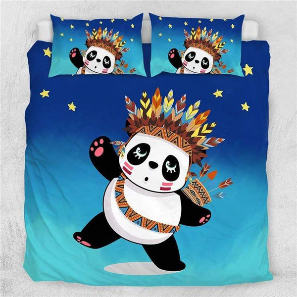 Tribal Panda Tribal Panda Quilt Cover Set