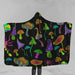 Trippy Mushrooms Hooded Blanket-Trippy Mushrooms-Little Squiffy