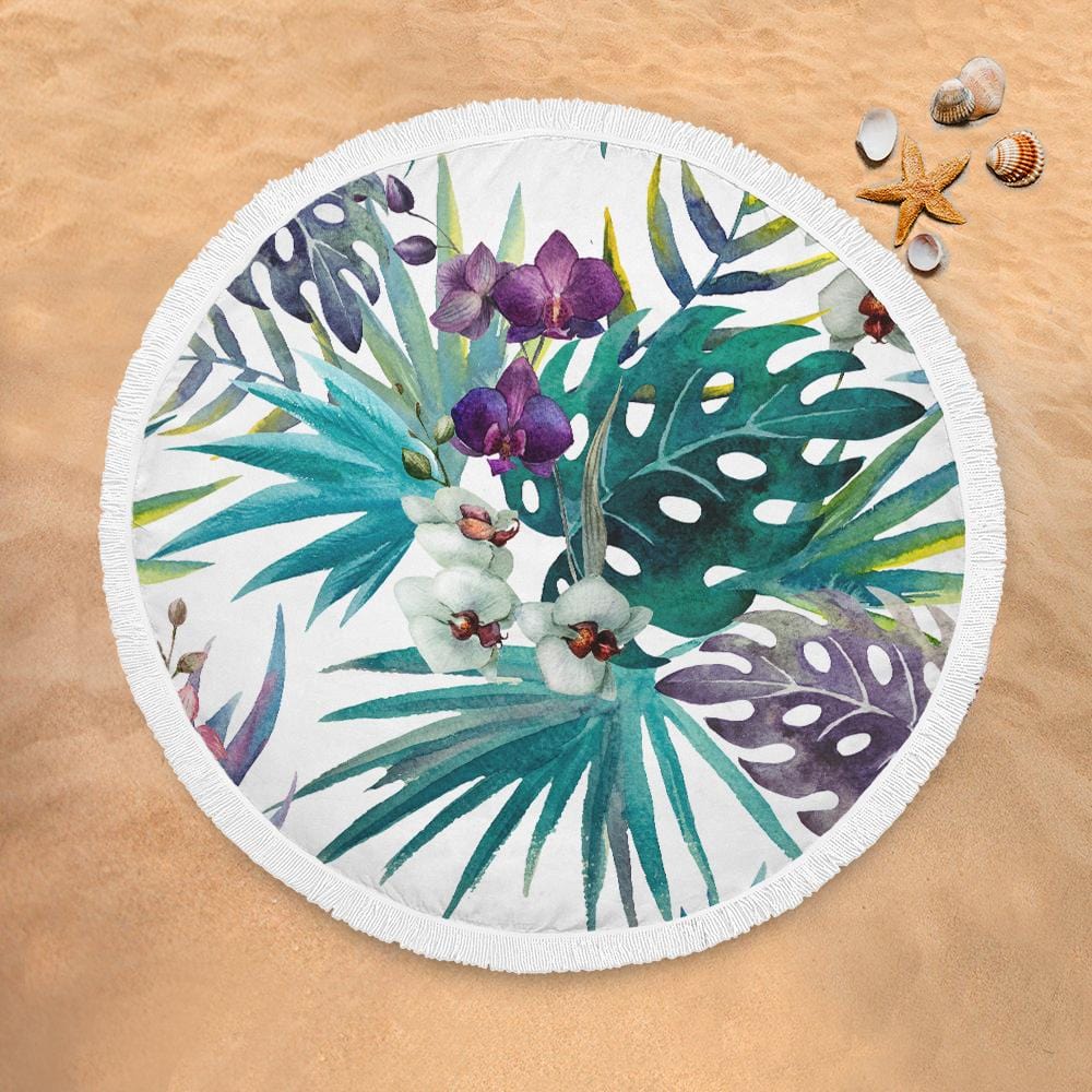 Tropical Orchid Tropical Orchid Lightweight Beach Towel