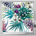 Tropical Orchid Shower Curtain-Tropical Orchid-Little Squiffy