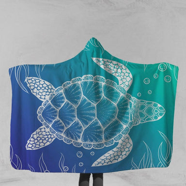 Under the Sea Turtle Under the Sea Turtle Hooded Blanket