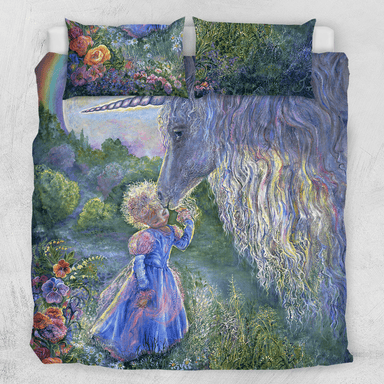 Josephine Wall Unicorn Kiss Quilt Cover Set