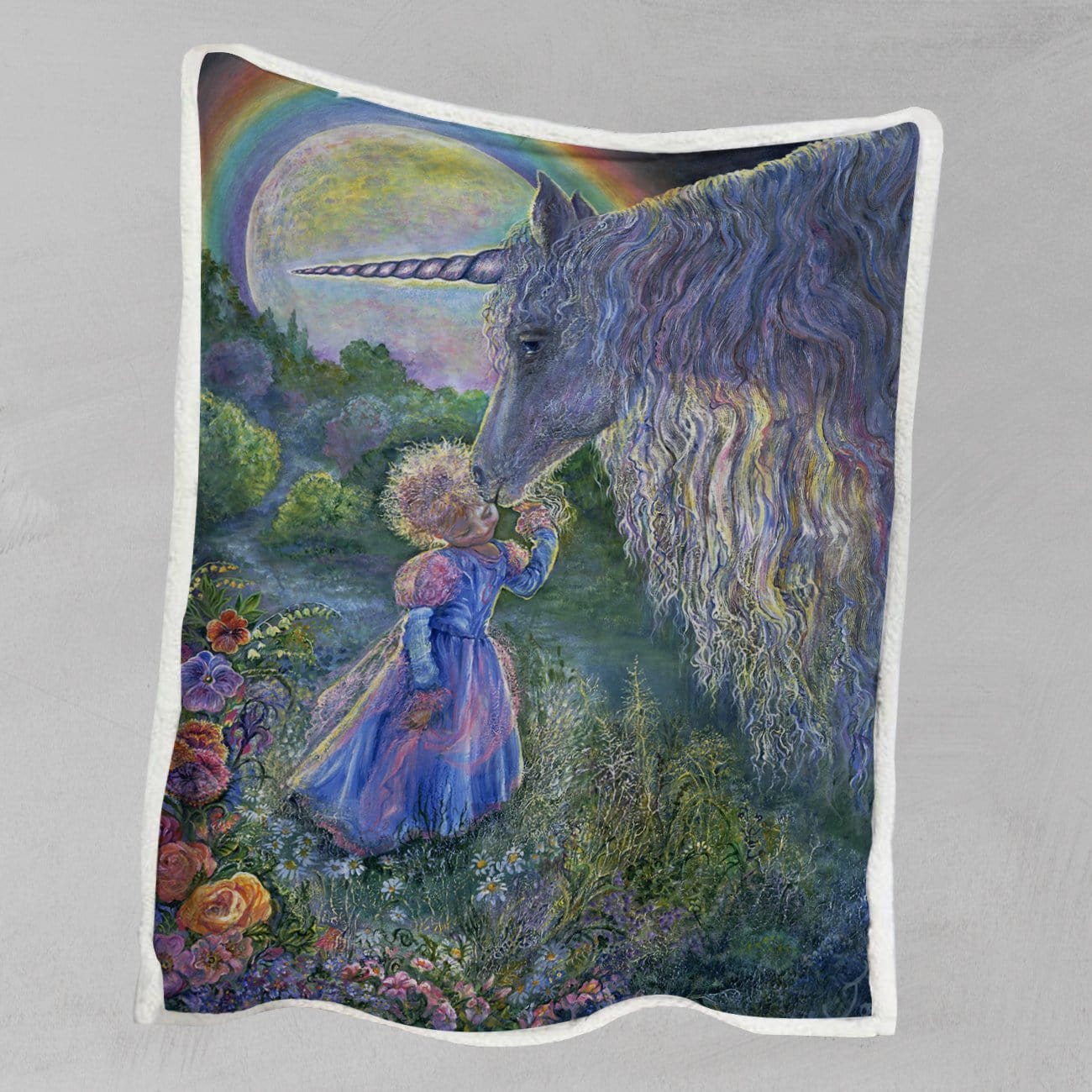 Josephine Wall Unicorn Kiss Blanket