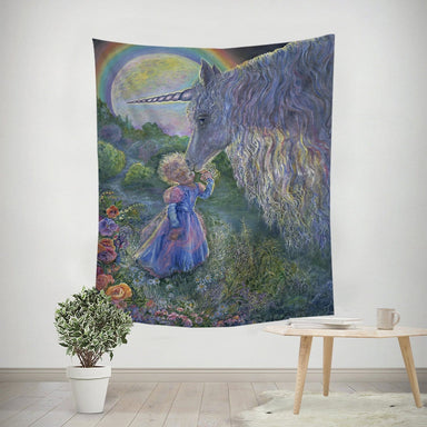 Josephine Wall Unicorn Kiss Tapestry