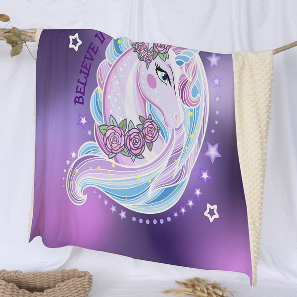 Unicorn Magic Unicorn Magic Deluxe Minky Blanket