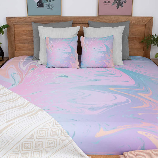 Marble Unicorn Marble Quilt Cover Set