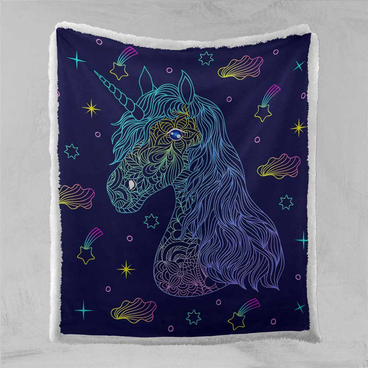 Unicorn Wonderland Unicorn Blanket-Unicorn Wonderland-Little Squiffy