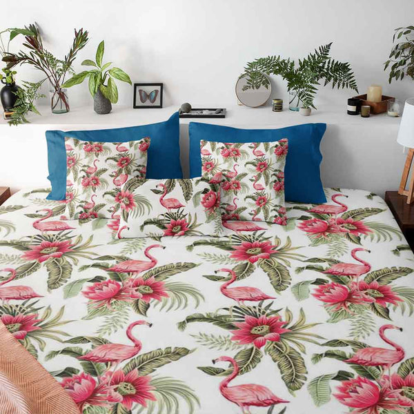 Vintage Flamingo Vintage Flamingo Quilt Cover Set