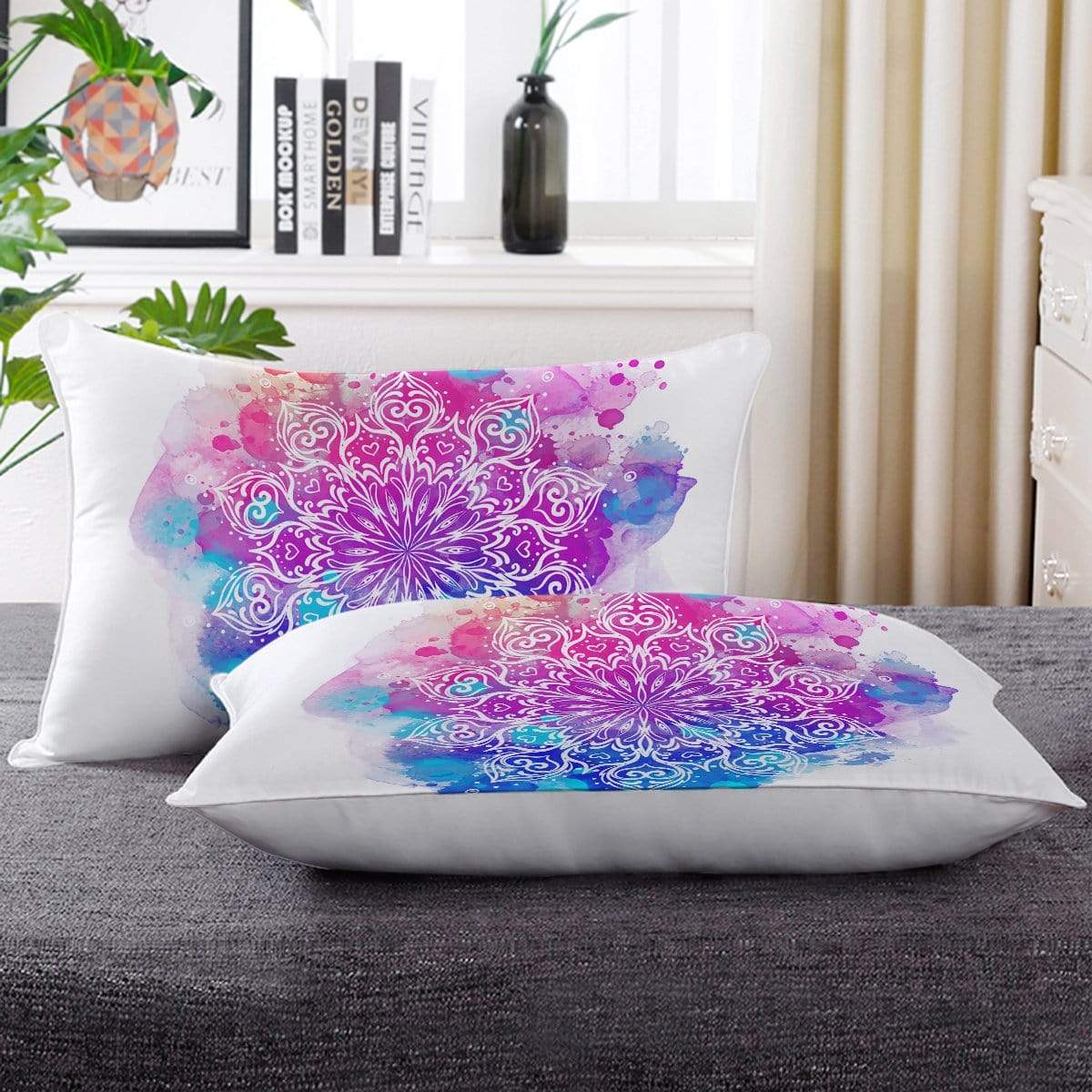 Watercolour Mandala Watercolour Mandala Pillow Cases