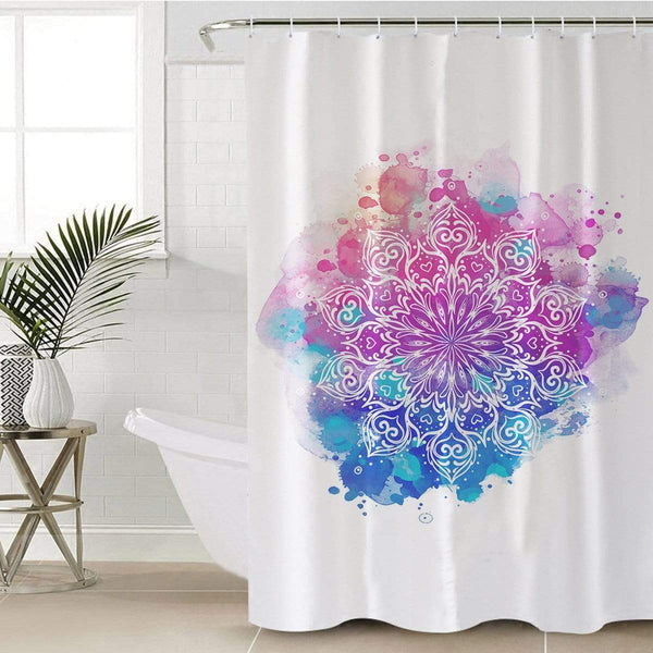 Watercolour Mandala Watercolour Mandala Shower Curtain