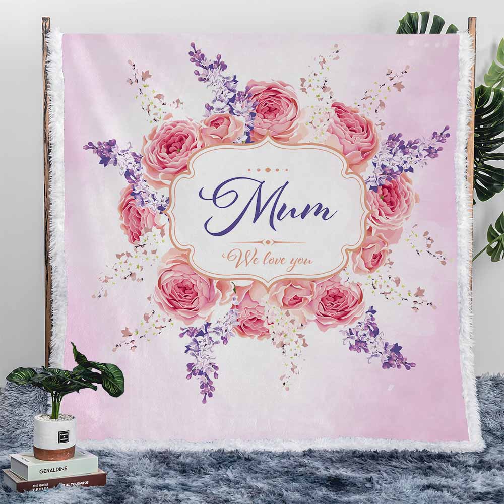 Butterfly Bliss Personalised Sherpa Blanket Australia Online — Little