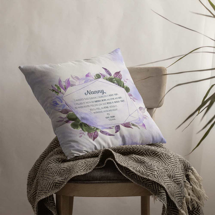 Personalised 45x45cm / Purple / We/Our We Squeezed It Tight Personalised Cushion Cover