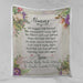Personalised Plush Sherpa Blankets 75x100cm / We/Our We Hugged This Personalised Blanket - Floral