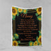 Personalised When You Need A Hug Personalised Blanket - Sunflower