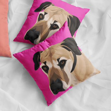 Custom Pet Portrait Custom Pet Pawtrait Cushion Cover