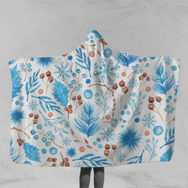 Winter Woodland Winter Woodland Hooded Blanket