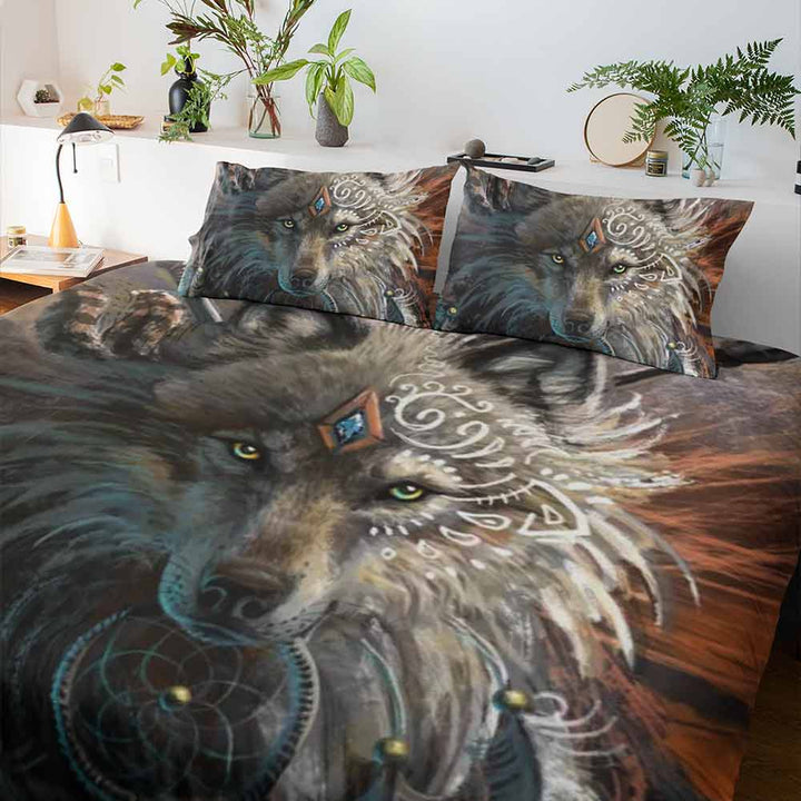 Wolf Warrior Wolf Warrior Quilt Cover Set