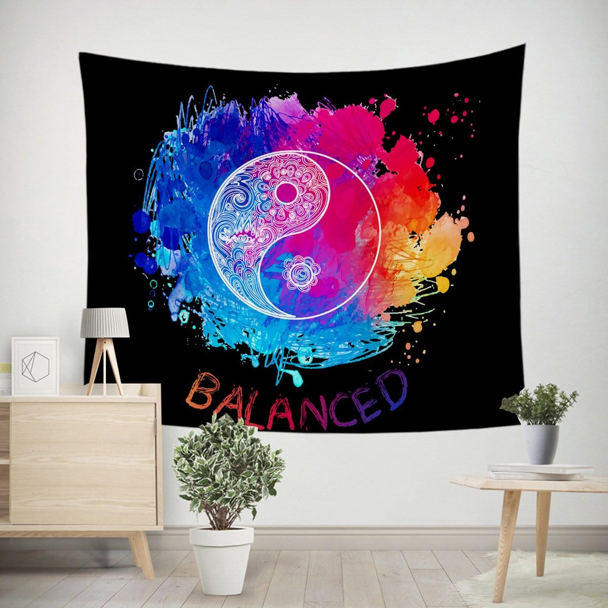 Yin Yang - Balanced Yin Yang - Balanced Tapestry