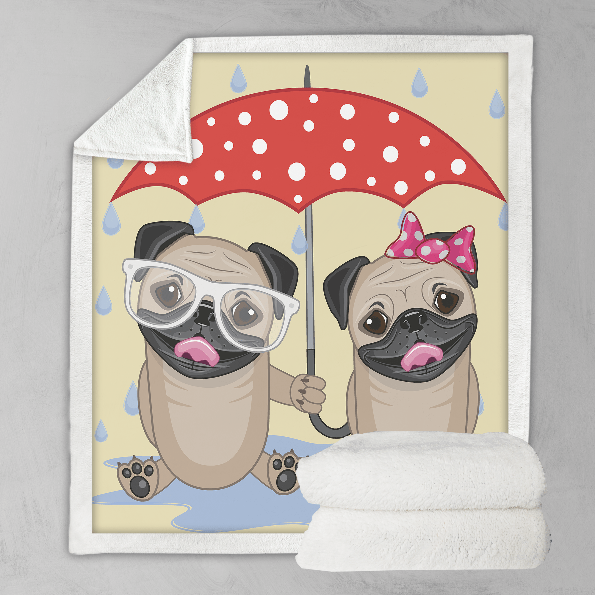 Umbrella Animals - Pugs Umbrella Animals - Pugs Blanket