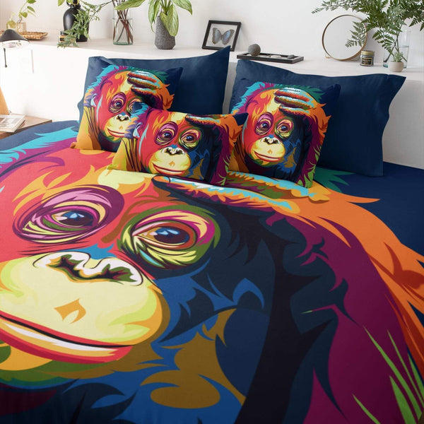 Melancholy Orangutan Melancholy Orangutan Quilt Cover Set