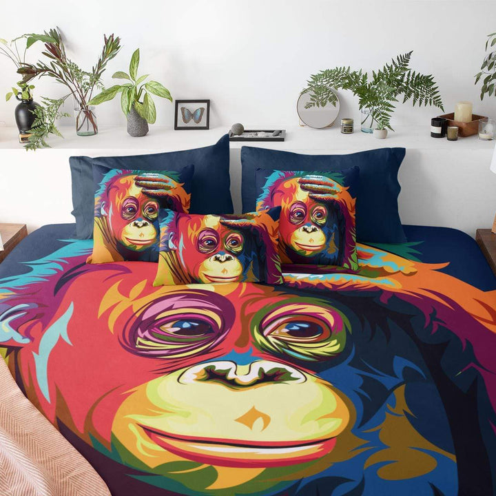 Melancholy Orangutan Melancholy Orangutan Quilt Cover Set