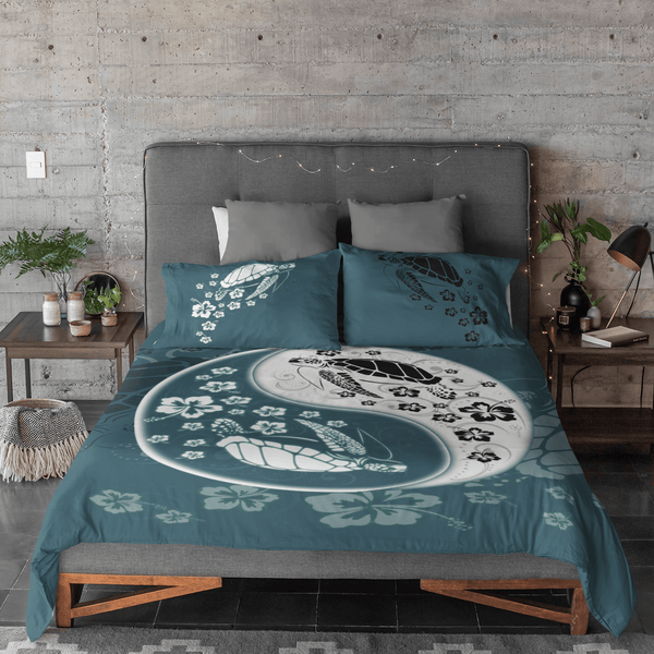 Yin Yang Sea Turtles Yin Yang Sea Turtles Quilt Cover Set