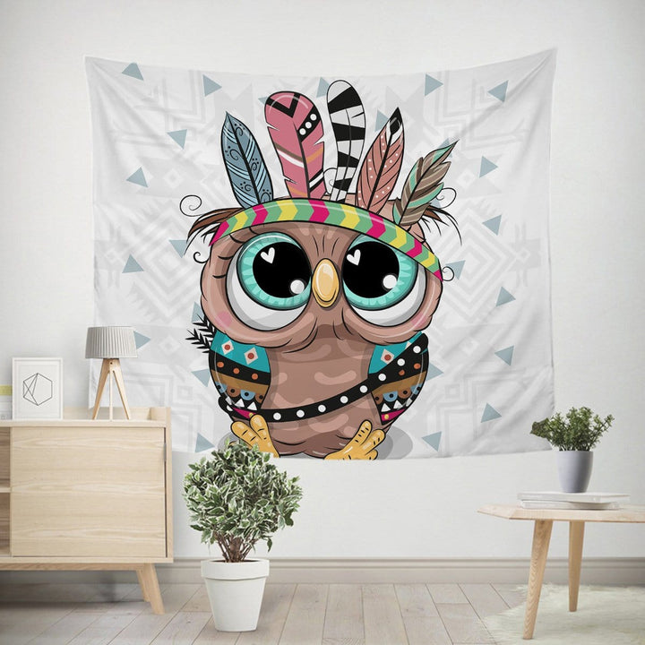 Cartoon Owl Cartoon Owl Tapestry