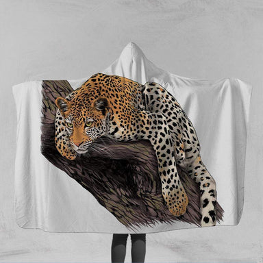 Leopardess Leopardess Hooded Blanket