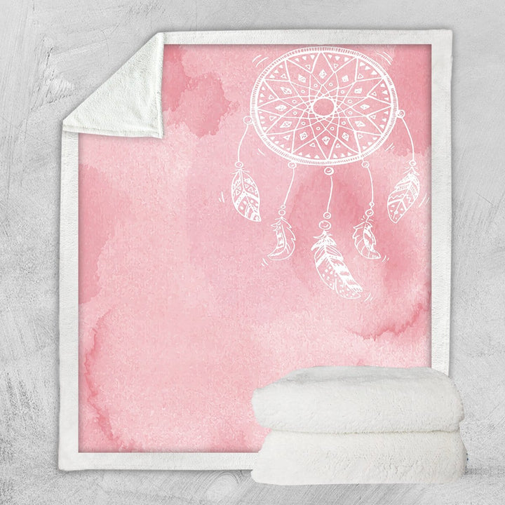 Bahaman Sea Pink Dreamcatcher Bahaman Sea Pink Dreamcatcher Blanket