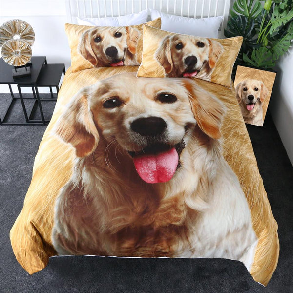 Golden Retriever Golden Retriever Quilt Cover Set