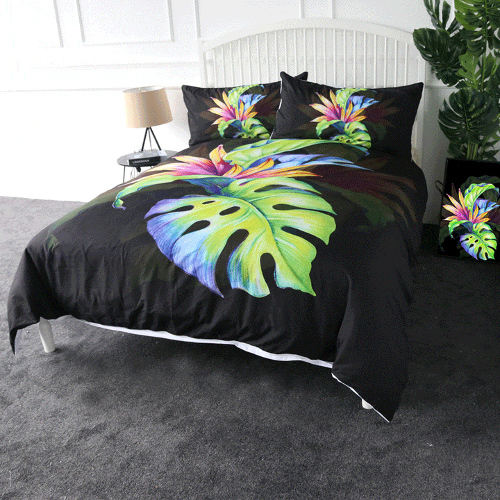 Tropical Strelitzia Tropical Strelitzia Quilt Cover Set