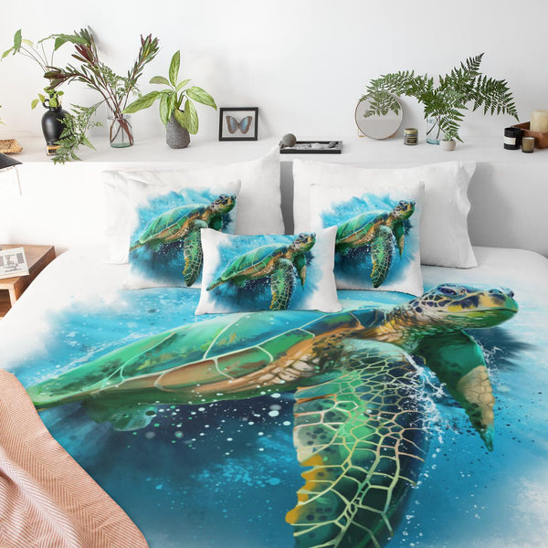 Queen Of Turtles Queen Of Turtles Quilt Cover Set