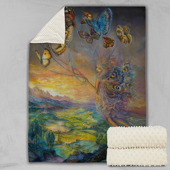 Josephine Wall Up And Away Deluxe Minky Blanket