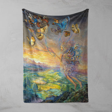 Josephine Wall Up And Away Squiffy Minky Blanket