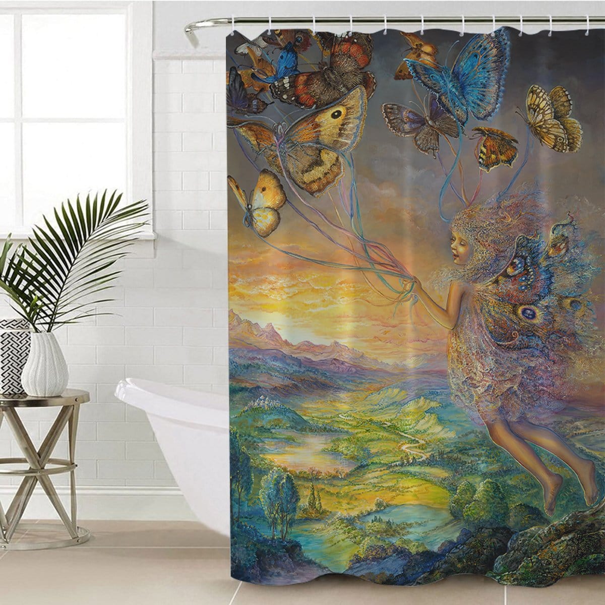 Josephine Wall Up And Away Shower Curtain