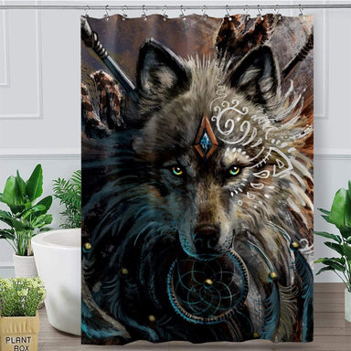 Wolf Warrior Wolf Warrior Shower Curtain